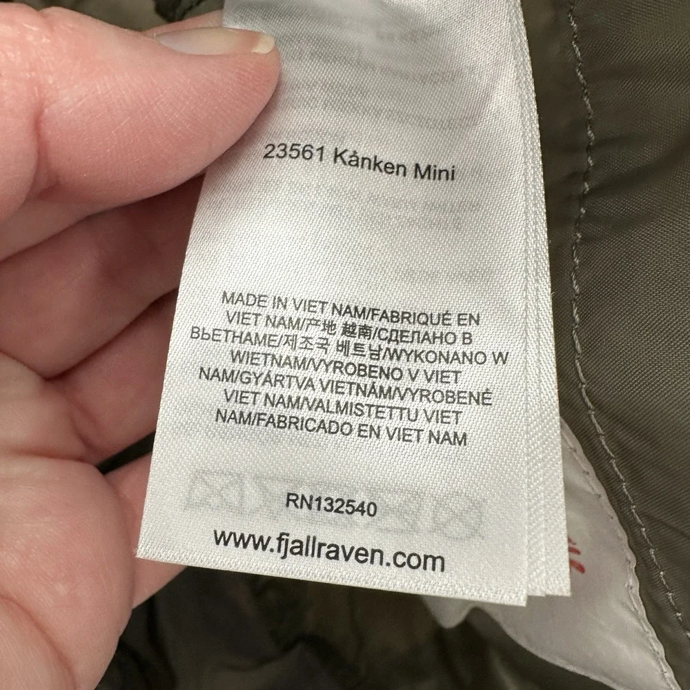 Fjallraven Kanken Mini‎ Backpack- Fog - 23561